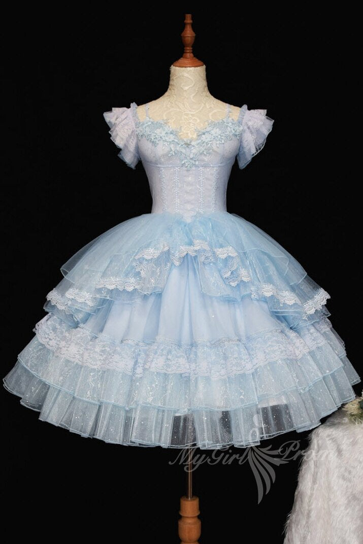 black princess short prom dress sweet 15 party puffy skirt homecoming dress