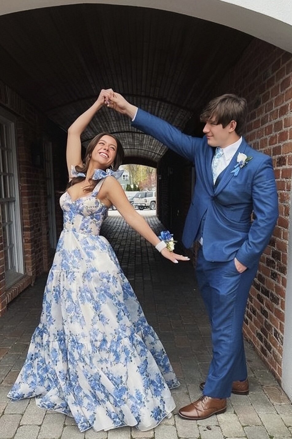 unique tie strap floral print prom dress long corset graduation gown