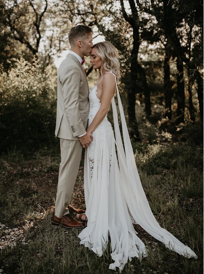 Spaghetti Straps Backless Sheath Lace Beach Wedding Dress PW67