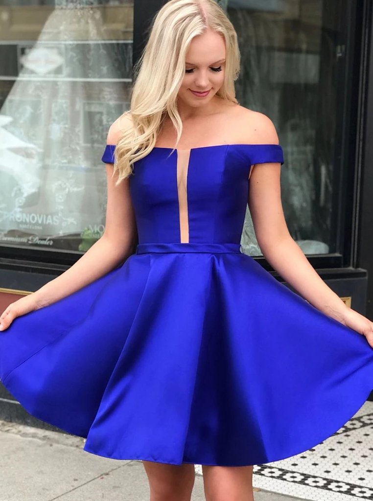 Royal Blue Short Prom Dresses Simple Short Homecoming Dress GM13