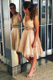 sparkly a line short homecoming dress glitter cocktail party dress