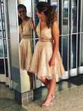 sparkly a line short homecoming dress glitter cocktail party dress