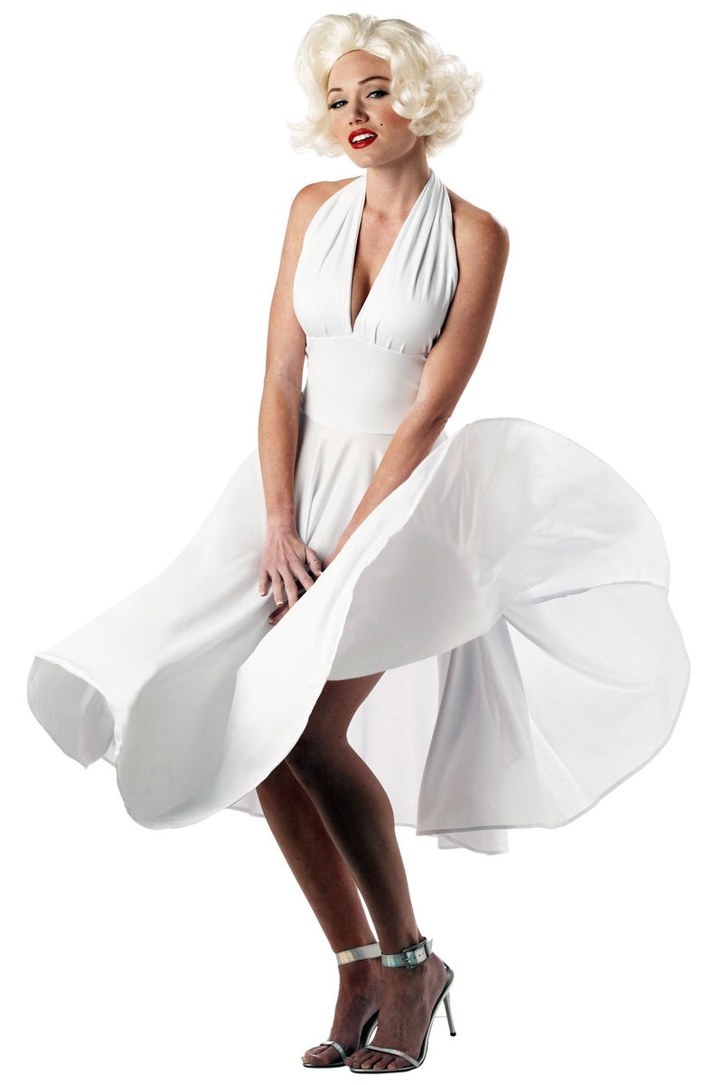 Classic Monroe White Halter V-neck Short Homecoming Dresses Simple Short Party Dress GM06