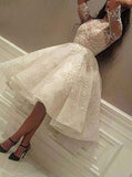 women short sleeve short evening party dress lace short prom dress
