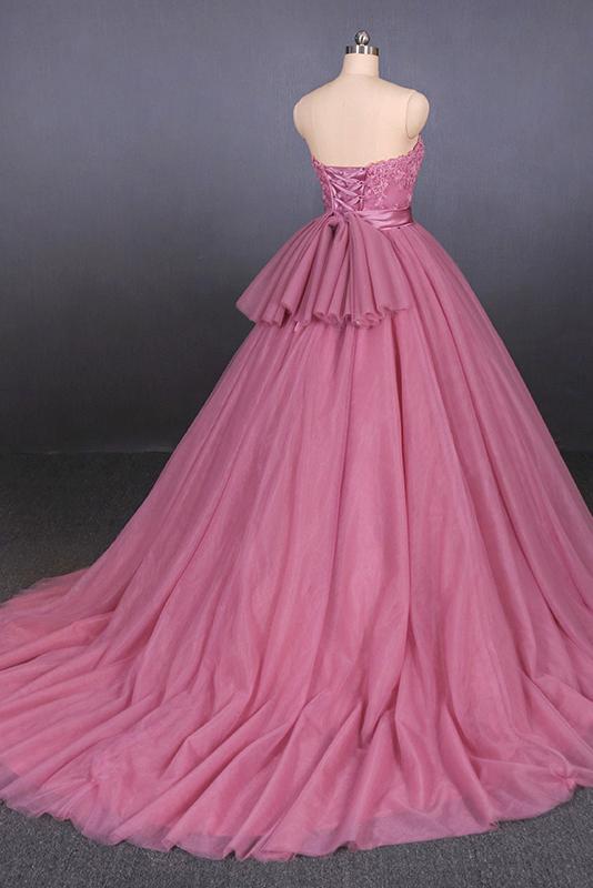 Sweet Strapless Quinceanera Dresses Ball Gown Wedding Dress MP189