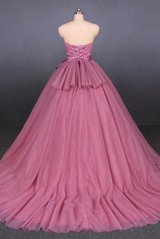 Sweet Strapless Quinceanera Dresses Ball Gown Wedding Dress MP189