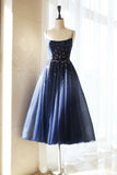 Classic Spaghetti Straps Party Dress Sparkly A Line Starry Night Short Prom Dress MP1139