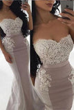 Sweetheart Mermaid Bridesmaid Dresses with Appliques Beading PB64