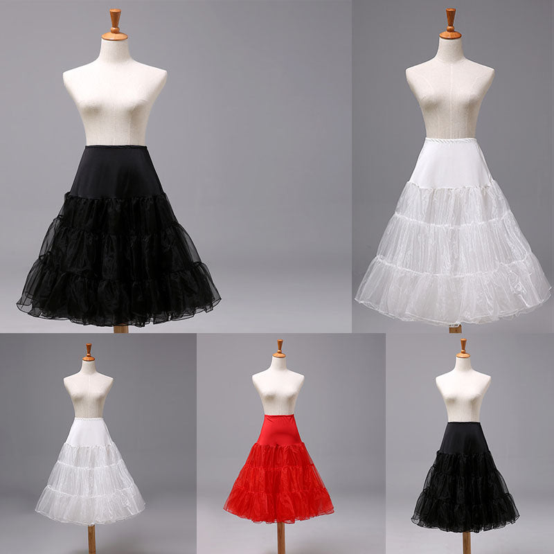 Fluffy Bride Wedding Dress Petticoat, Short Skirt Lining Organza Pettiskirt  WP24