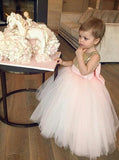 Sequins Gold Tulle Flower Girl Dress Ball Gown Birthday Dress With Bowknot PF115