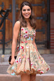 a line v neck floral lace tulle short prom homecoming dresses