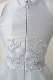 a line spaghetti straps appliques homecoming dresses with tulle skirt