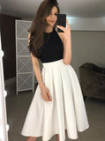 backless homecoming dress with pleats halter tea length prom dresses