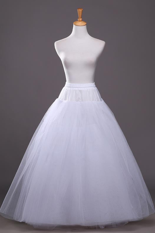 Bridal Wedding Dress Without Bone Pettiskirt, White Dress Petticoats WP16
