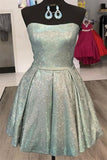 strapless sparkle short prom homecoming dress party dress