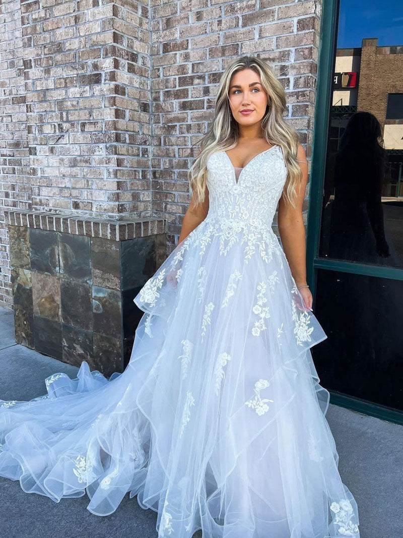 spaghetti straps tulle lace wedding dresses beautiful boho bridal gown