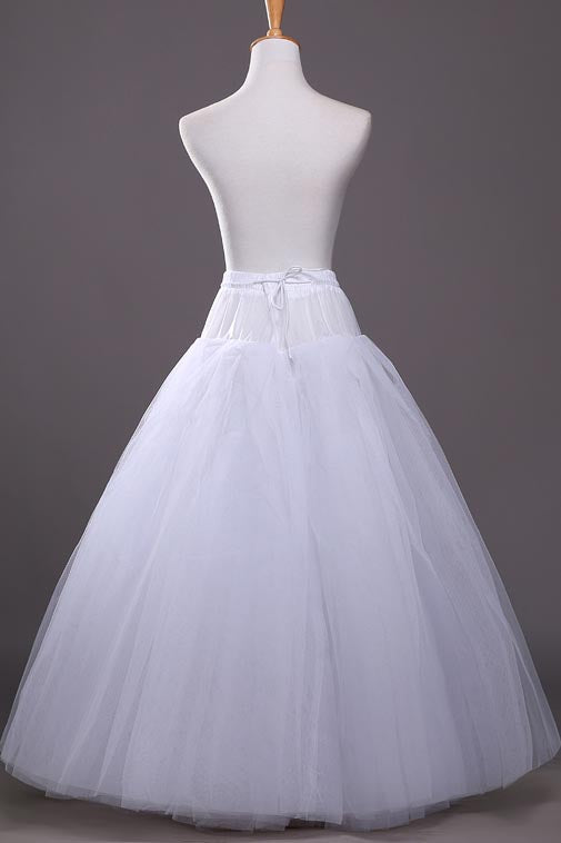 Bridal Wedding Dress Without Bone Pettiskirt, White Dress Petticoats WP16