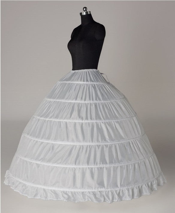 1 Tier Floor Length Nylon Bridal Ball-Gown Wedding Slips Petticoats WP05