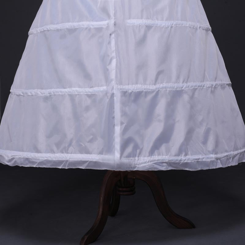 A-Line 4 Tier Floor Length Wedding Slips Petticoats With Elastic Waist WP10