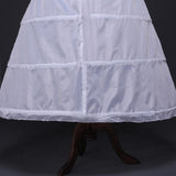 A-Line 4 Tier Floor Length Wedding Slips Petticoats With Elastic Waist WP10