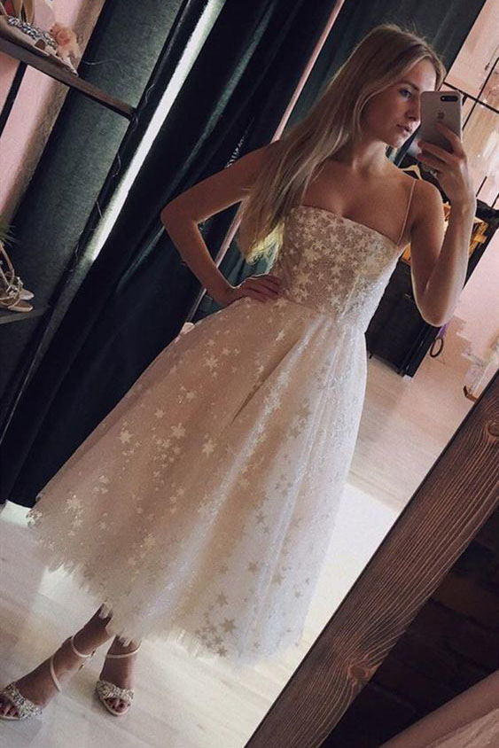 sparkly sequins homecoming dress starry night short wedding gown