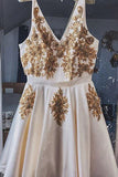 v neck sleeveless homecoming dress appliques a line short prom dress