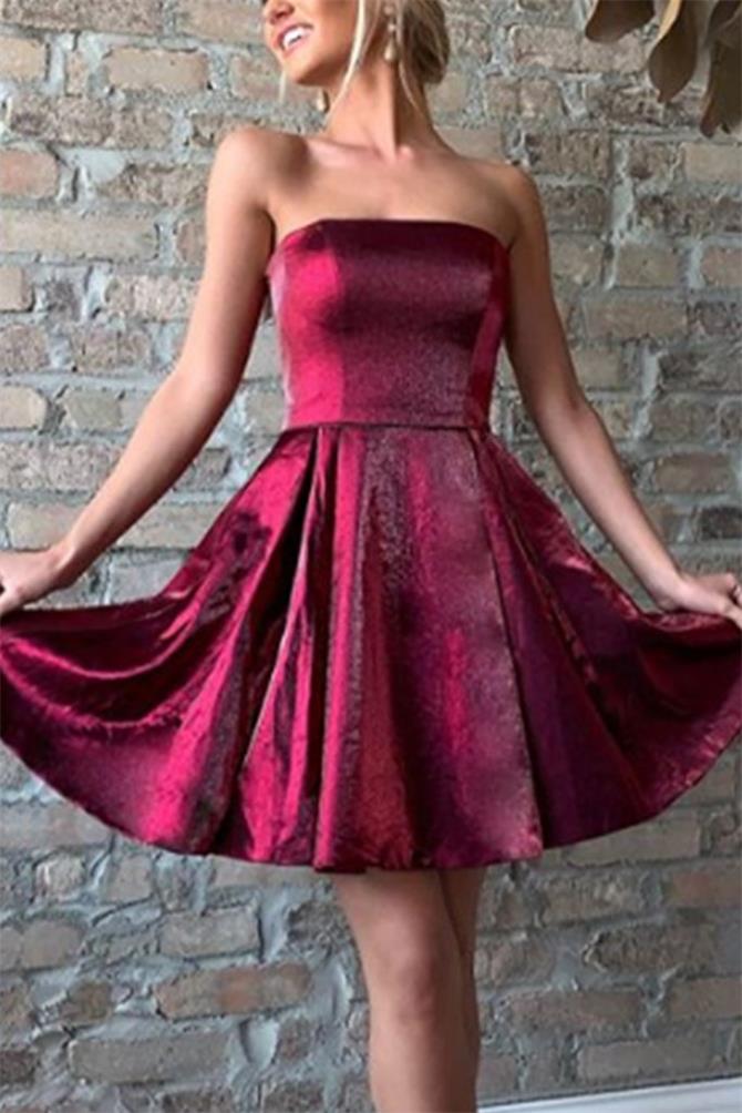 strapless sparkle short prom homecoming dress party dress