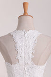 a line satin lace applique two piece scoop short prom homecoming dress