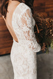 3 4 sleeve romantic mermaid wedding dress lace boho bridal gown