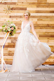 charming country wedding dresses v neck appliques a line bridal gowns