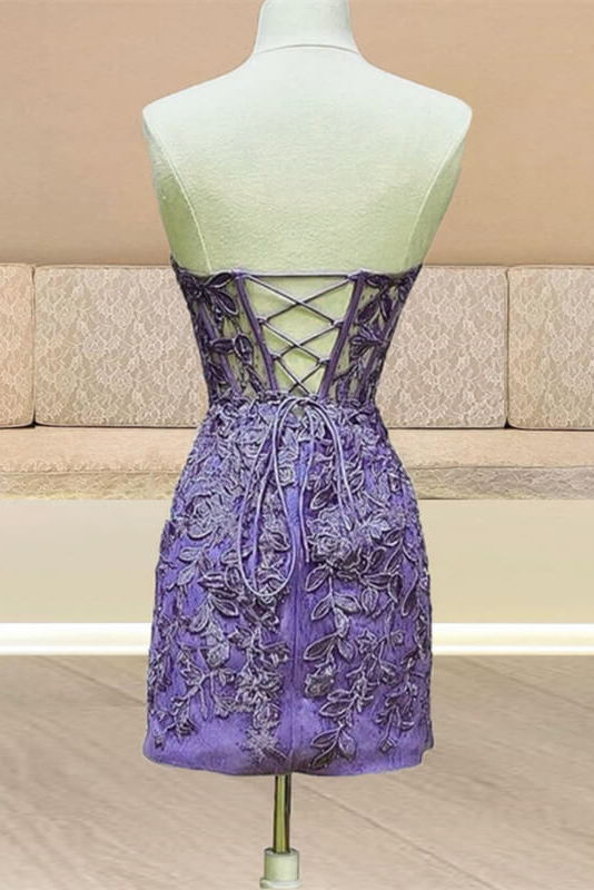 corset lace bodycon homecoming dress sleeveless sweetheart party dress
