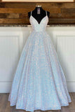 stunning a line long plus size prom dresses sequins formal dress