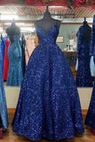 stunning a line long plus size prom dresses sequins formal dress