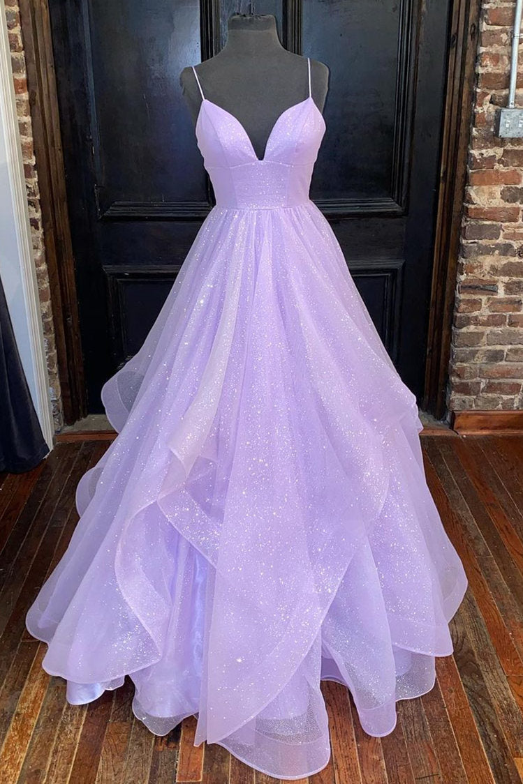 princess sweet 16 dresses lavender tiered tulle formal dress