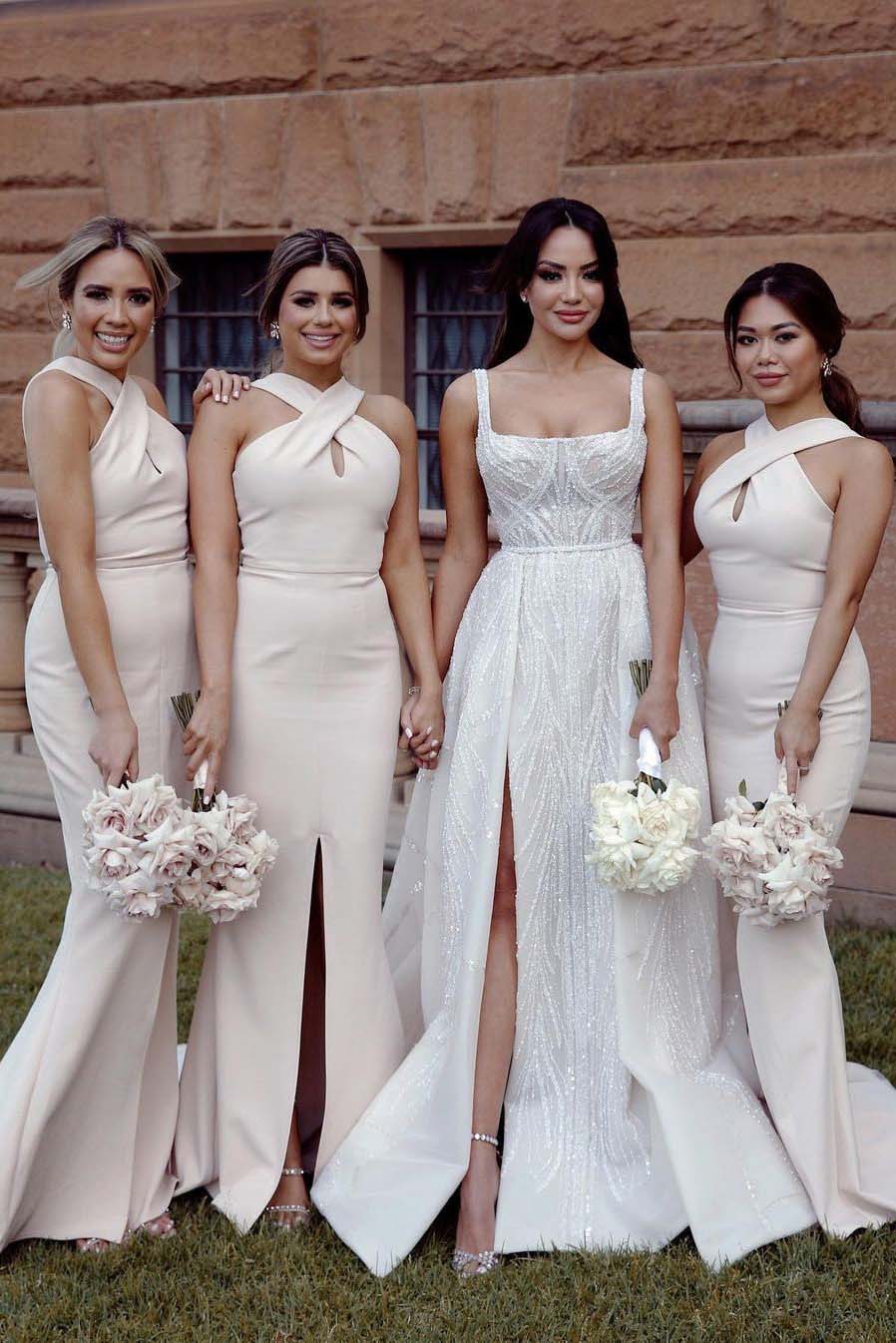 gorgeous beaded straps a line chapel train wedding dresses sparkly backless wedding dress