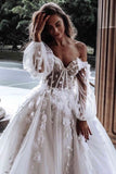 gorgeous rustic long sleeves beach long wedding dresses bridal gowns