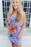 Sequins Tight Homecoming Dresses, Sparkly Short Bodycon Party Dresses GM467