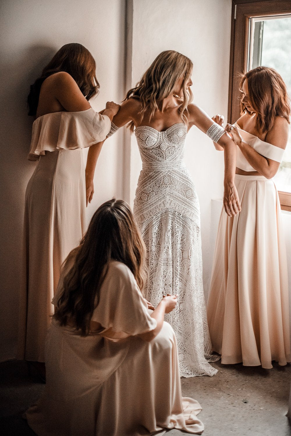 ivory lace country wedding dresses sweetheart beach mermaid bridal gown