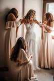 ivory lace country wedding dresses sweetheart beach mermaid bridal gown