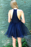 unique hot pink tulle short homecoming dress princess dot graduation party dresses
