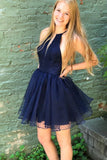unique hot pink tulle short homecoming dress princess dot graduation party dresses