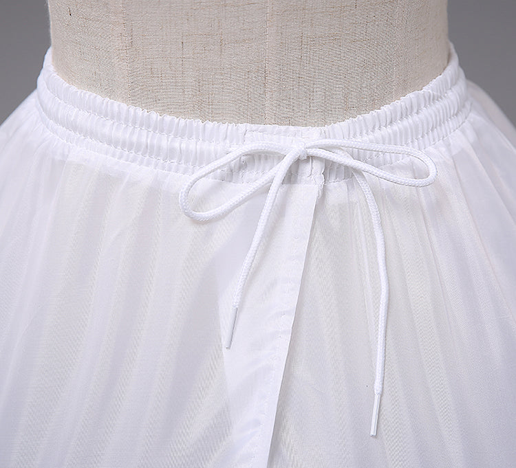 White Two Layers Oversized Puffy Bridal Wedding Dress Petticoat WP21