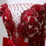 chic off shoulder short sweet 16 dress homecoming dress with burgundy beaded appliques