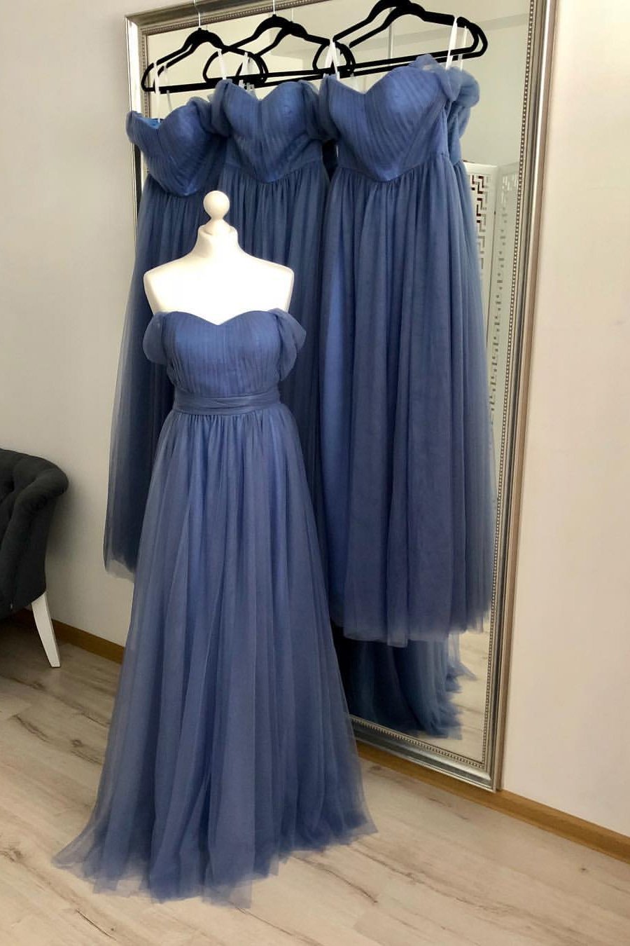 off shoulder chiffon long prom gown pink bridesmaid dresses