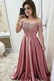 burgundy long prom dresses off the shoulder appliques party dresses