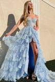 princess pink lace layered long prom dresses lace slit formal evening dresses