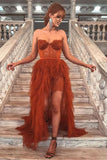 sweetheart tiered tulle long prom dress with lace long slit evening gown