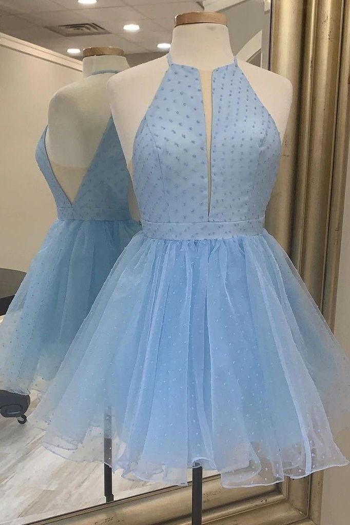 unique hot pink tulle short homecoming dress princess dot graduation party dresses