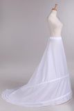 Special White Two Layers Wedding Dress Petticoat With Train WP23