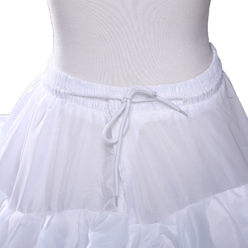 New Five Lotus Leaf Ball Gown Wedding Dress Pettiskirt, White Wedding Dress Petticoat WP20